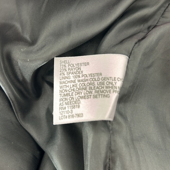 Worthington Art Deco Pencil Skirt Lined Zipper Size 14 Office Polkadot Work Suit - Picture 10 of 16